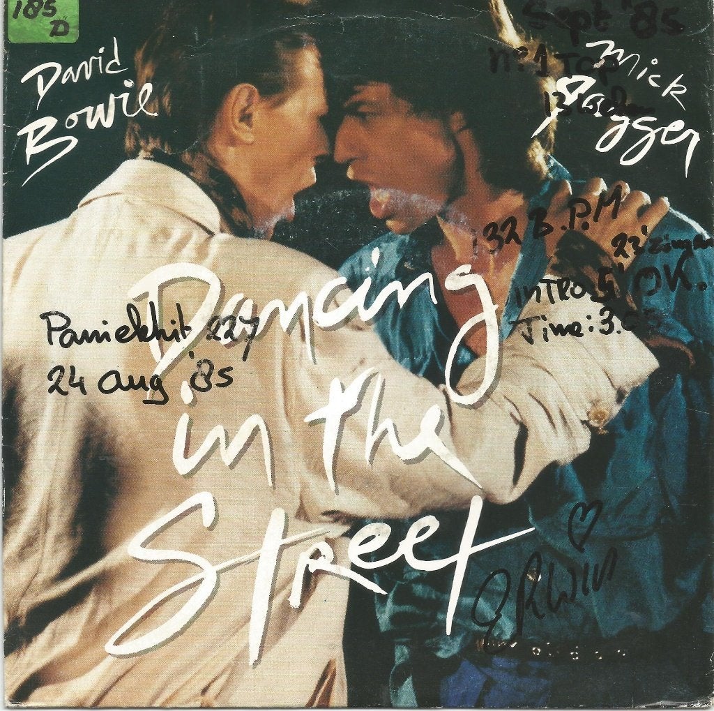 David Bowie And Mick Jagger – Dancing In The Street (1985), Gebruikt, Fotohoes, 7 inch, Ophalen of Verzenden
