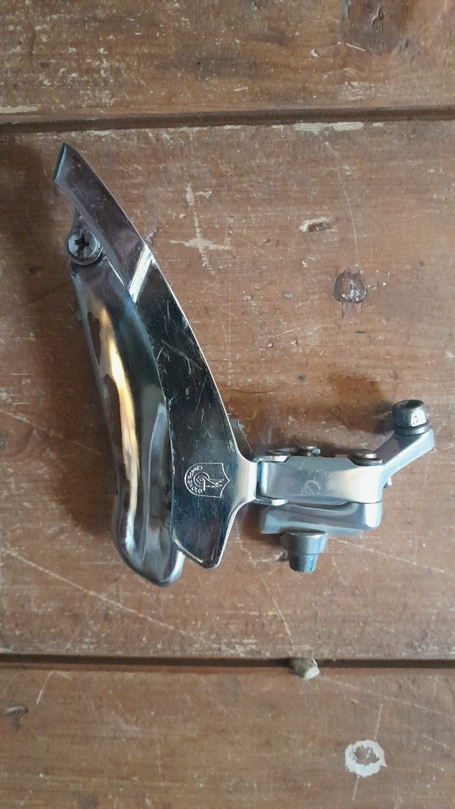campagnolo voorderailleur derailleur triple compact eroica, Gebruikt, Ophalen of Verzenden, Derailleur of Ketting, Aluminium