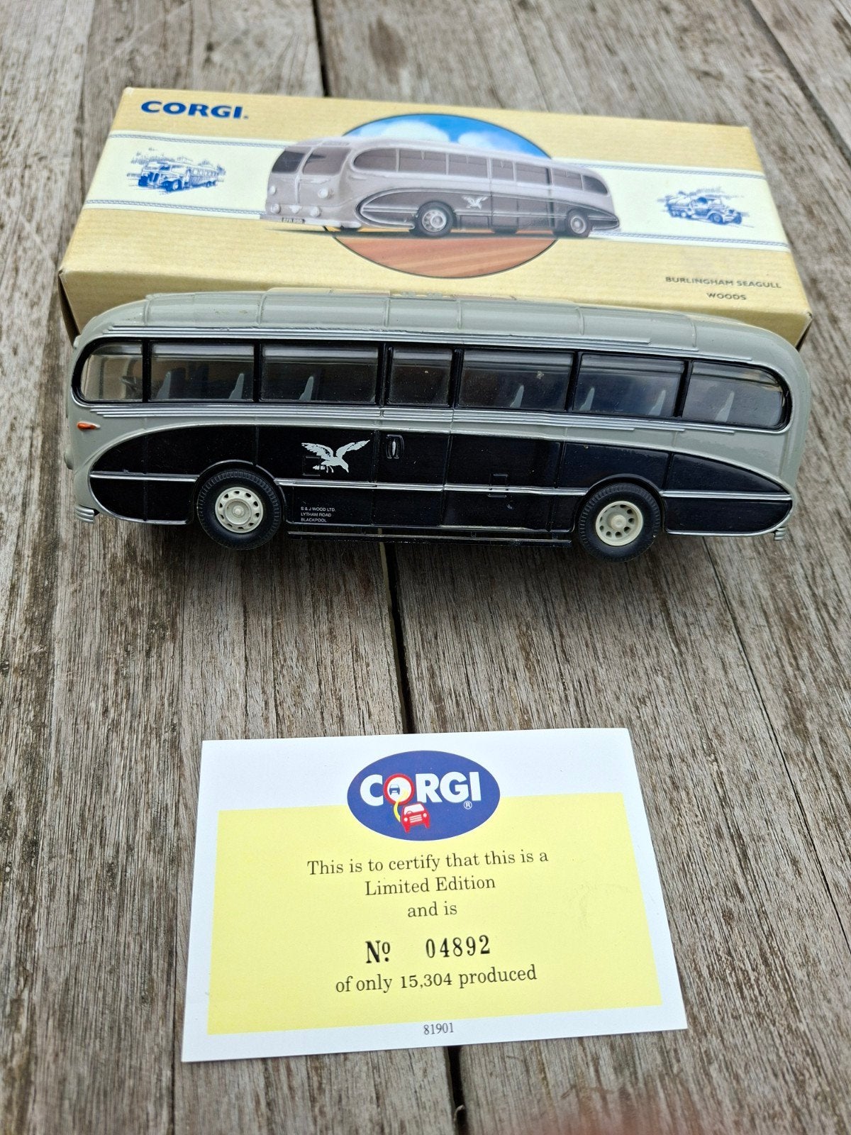 Corgi Limited Edition Burlington Seagull Woods Bus, Hobby en Vrije tijd, Modelbouw | Auto's en Voertuigen, Zo goed als nieuw, Overige typen
