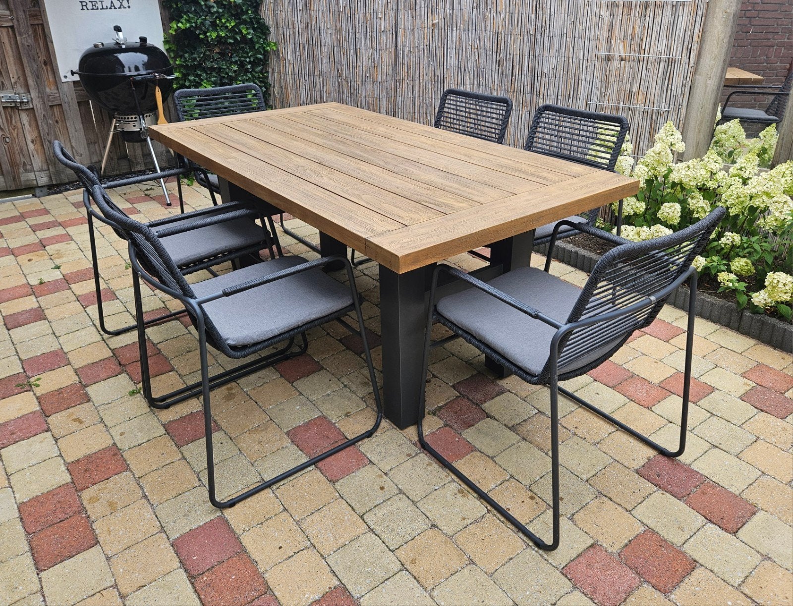 4so 4 seasons tuinset tuinstoelen Hartman Yasmani tafel, Tuin en Terras, Ophalen, 6 zitplaatsen, Aluminium, Tuinset
