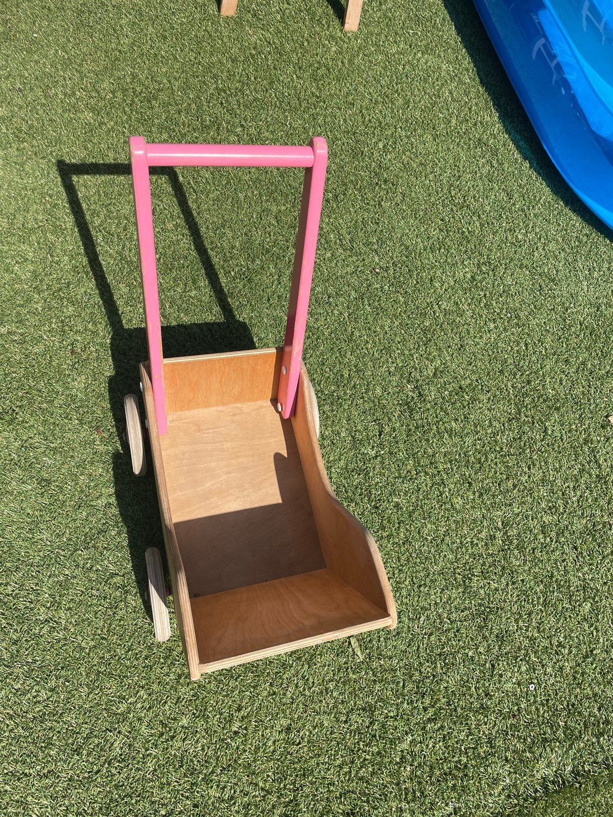 Merk Van Beuren houten poppenwagen/loopwagen, Ophalen, Gebruikt, Duw- of Trekspeelgoed