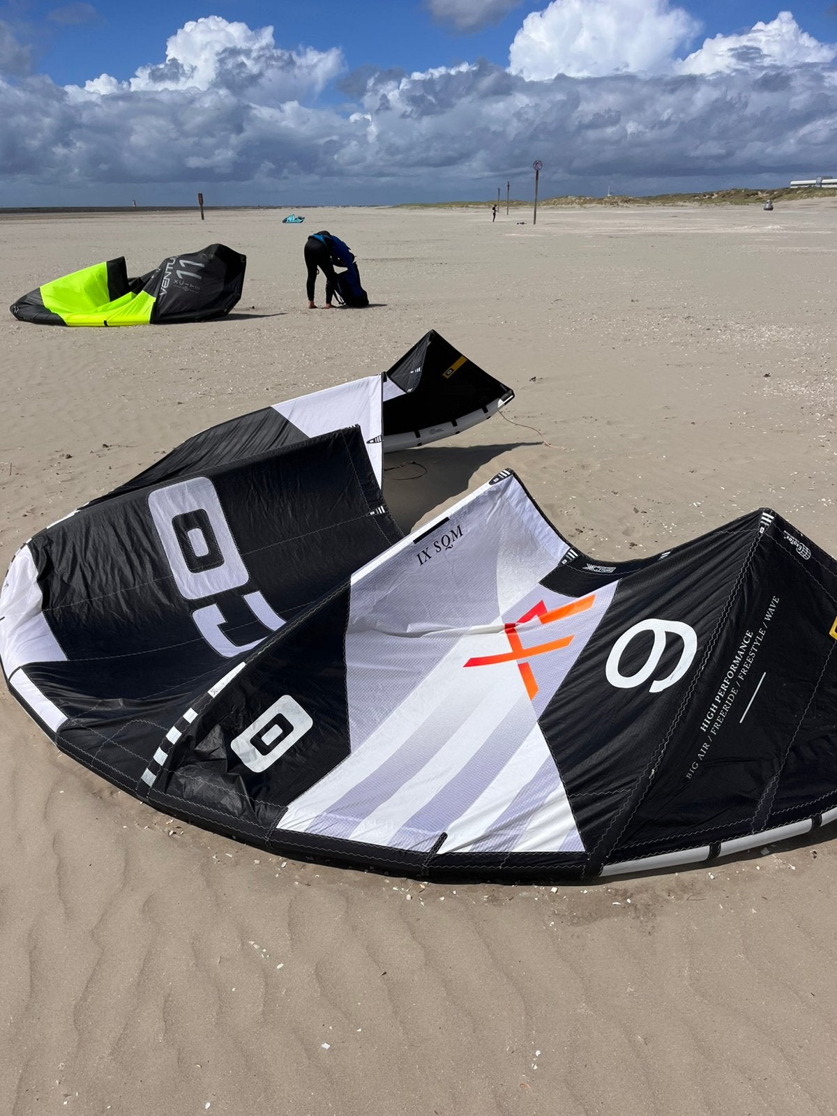 Core XR7 9 mtr kite, Watersport en Boten, Gebruikt, 9 m², Geen board, Ophalen of Verzenden