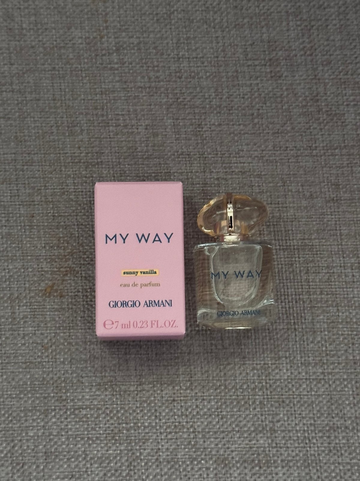 Armani My Way sunny vanilla mini miniatuur 5 ml nieuw!, Verzenden, Zo goed als nieuw, Miniatuur