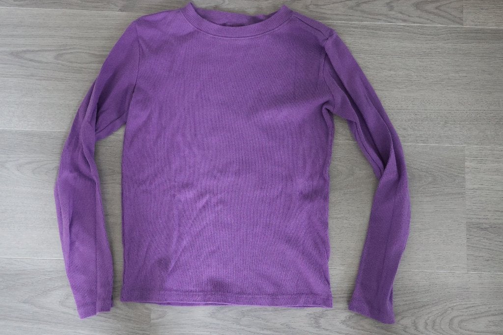 IZGS WE shirtje paars 134 140, Kinderen en Baby's, Kinderkleding | Maat 140, Ophalen, Meisje, Zo goed als nieuw, Shirt of Longsleeve