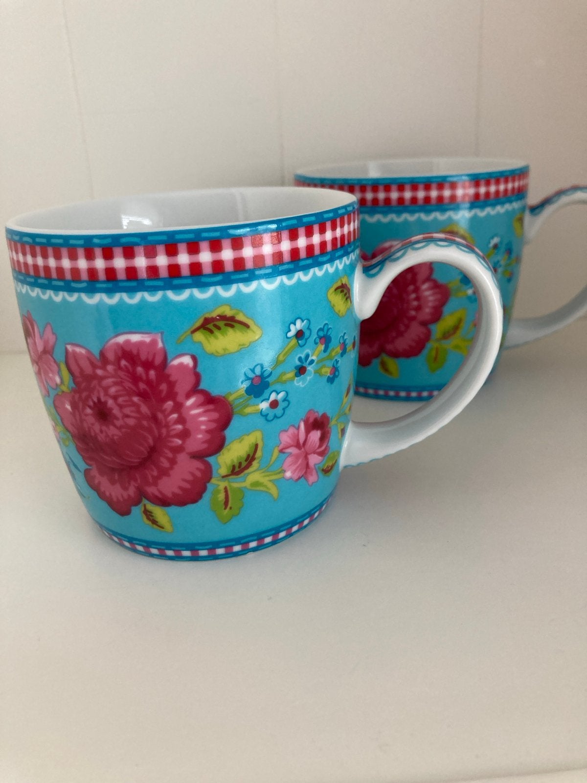 Pip Studio Royal Raja set van 2 mokken, Pip Studio, Zo goed als nieuw, Modern, Porselein