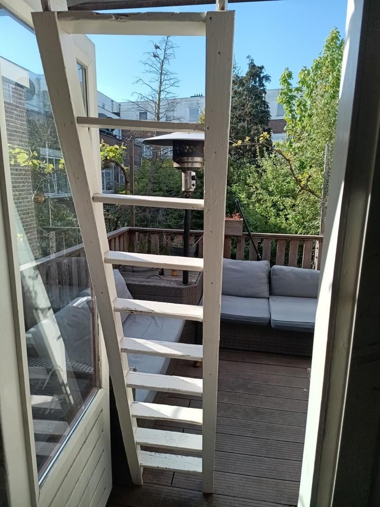 Vintage trappetje, Doe-het-zelf en Verbouw, Ladders en Trappen, Ophalen, Gebruikt, 2 tot 4 meter