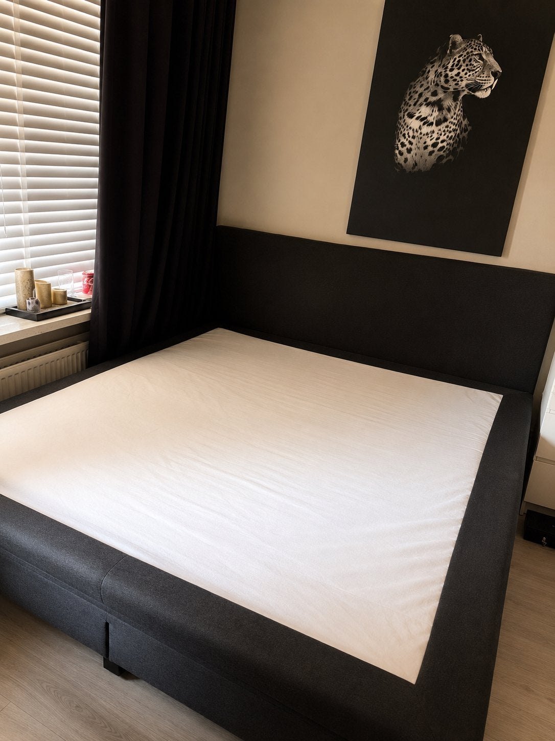 Beter Bed boxspring antraciet 180x200 cm - Zo goed als nieuw, Ophalen, Tweepersoons, Zo goed als nieuw, 180 cm