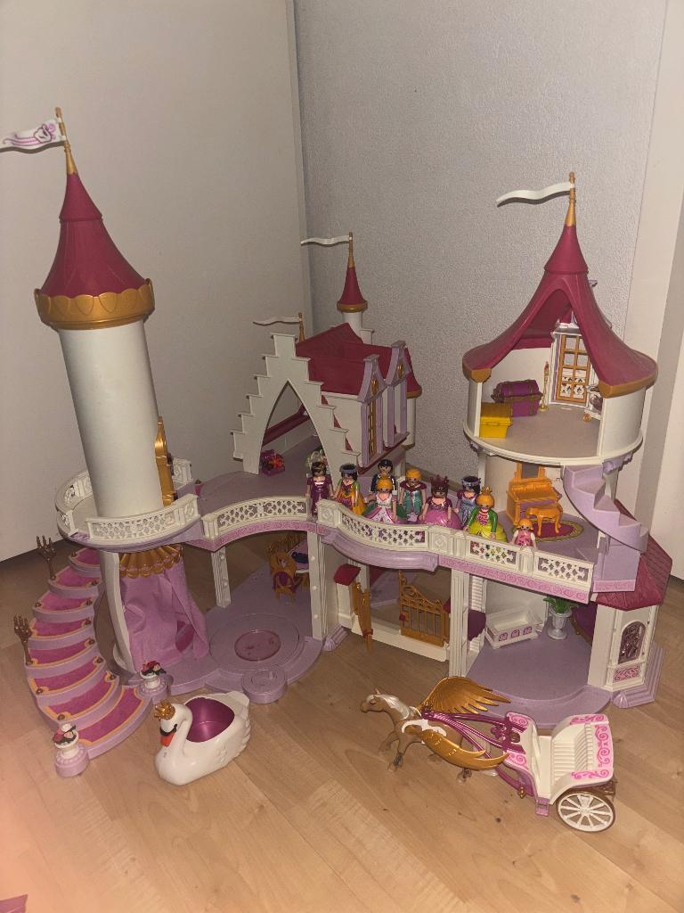 Playmobil prinsessen kasteel, Kinderen en Baby's, Speelgoed | Playmobil, Ophalen of Verzenden, Zo goed als nieuw, Complete set