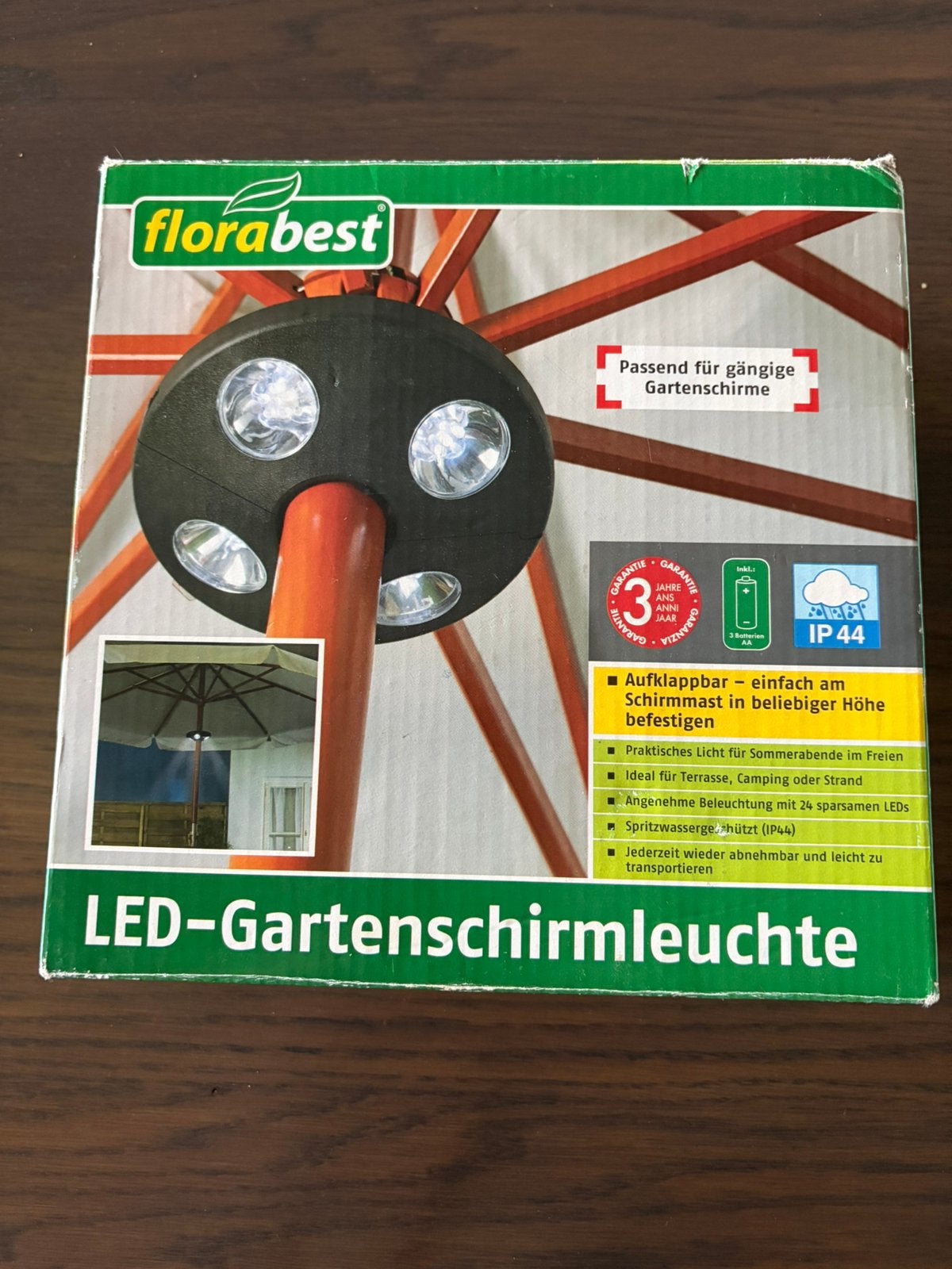 Nieuw! Parasolverlichting warm wit licht. Gezellige sfeer, Zonne-energie, Kunststof, Minder dan 50 watt, Overige typen