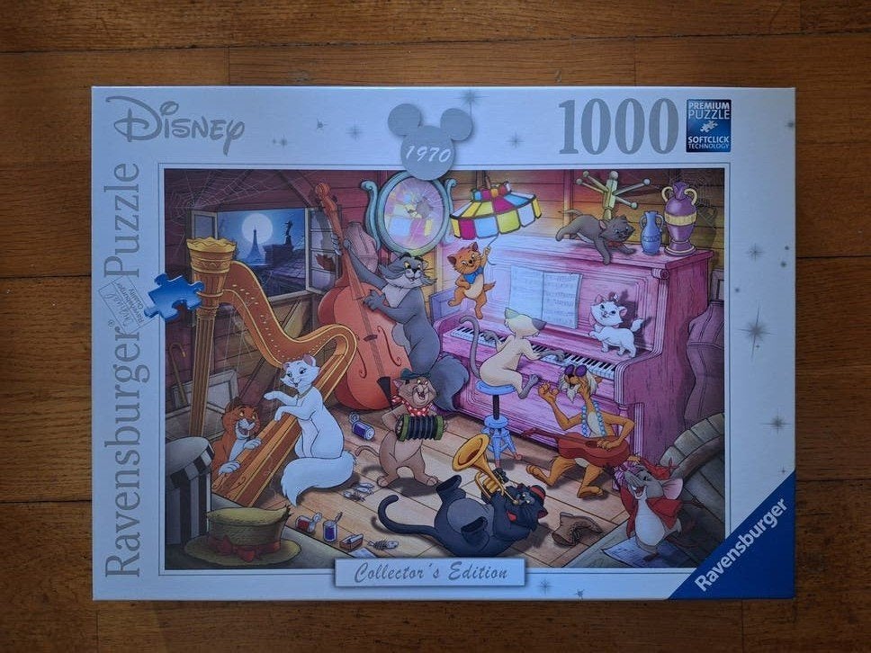 Ravensburger Disney Aristocats Collector's Edition 1000 stuk, Ophalen of Verzenden, 500 t/m 1500 stukjes, Zo goed als nieuw, Legpuzzel