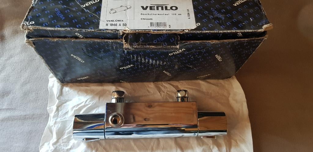 Venlo Nimbus New douchekraan thermostatisch HOH=12cm chroom, Doe-het-zelf en Verbouw, Sanitair, Ophalen, Nieuw, Chroom, Douche