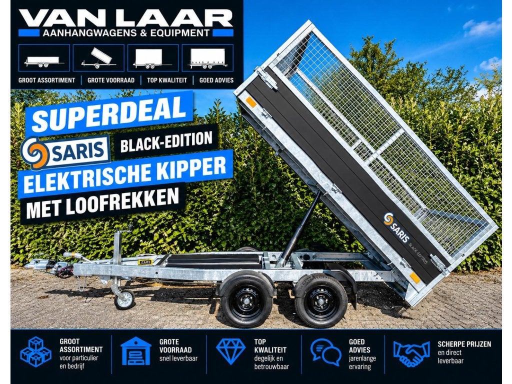 NIEUW Saris Elektrische kipper Black-Edition + Loofrekken, Niet ingevuld, Nieuw, Niet ingevuld, Niet ingevuld