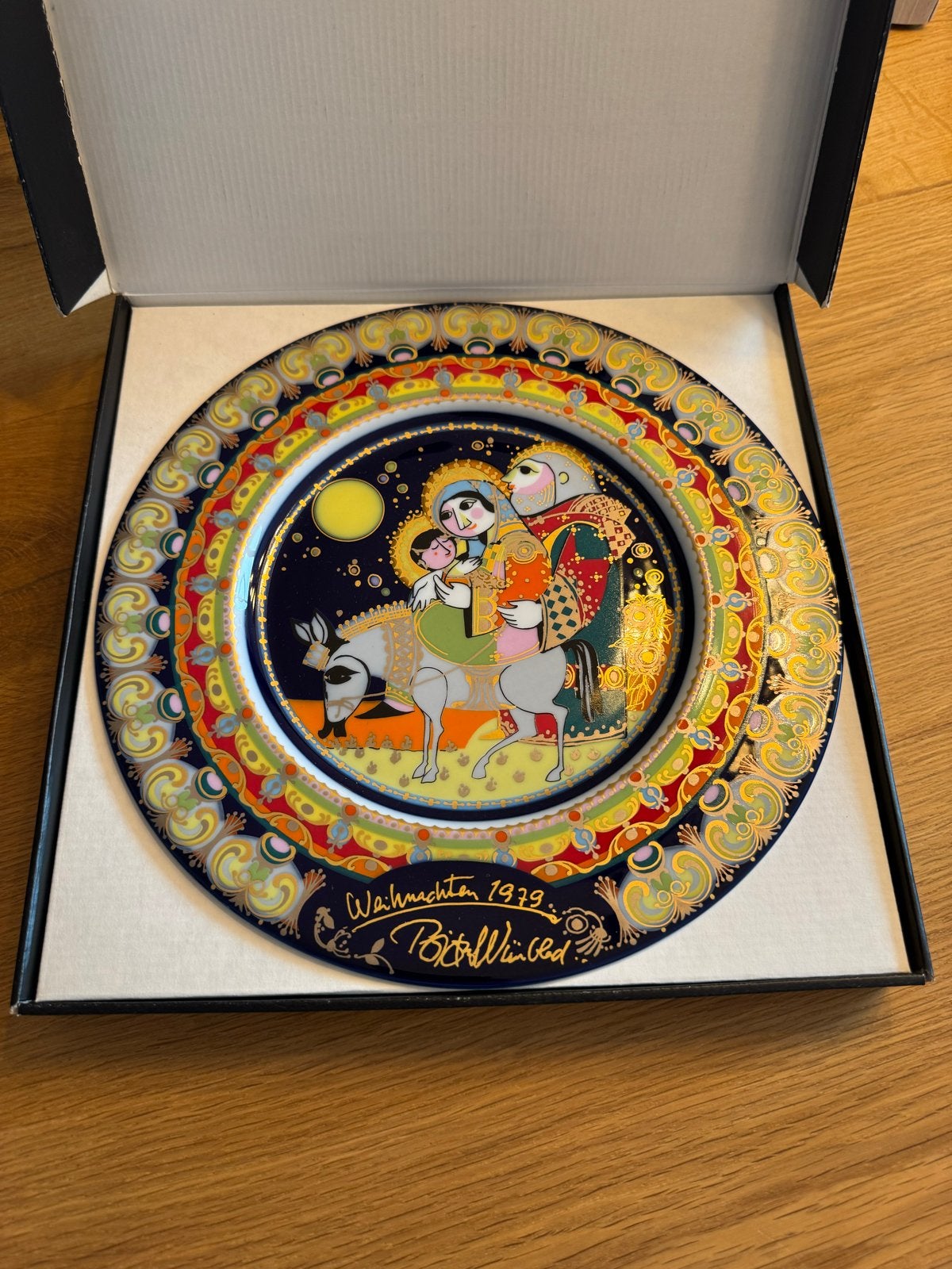 Rosenthal Bjørn Wiinblad Kerstbord 1979 - Vlucht naar Egypte, Ophalen