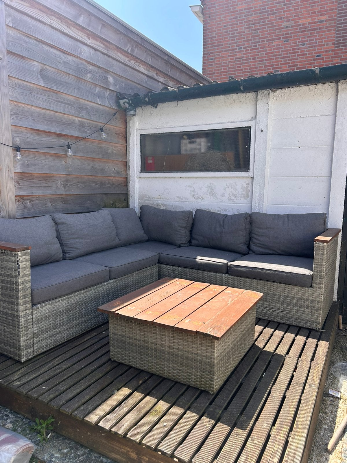 Loungeset, Ophalen, Kunststof, Gebruikt, Hocker