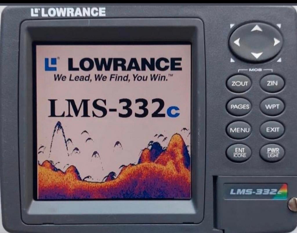 Lowrance LMS-332c kaartplotter fishfinder, Ophalen of Verzenden, Zo goed als nieuw, Kaartplotter of Fish Finder