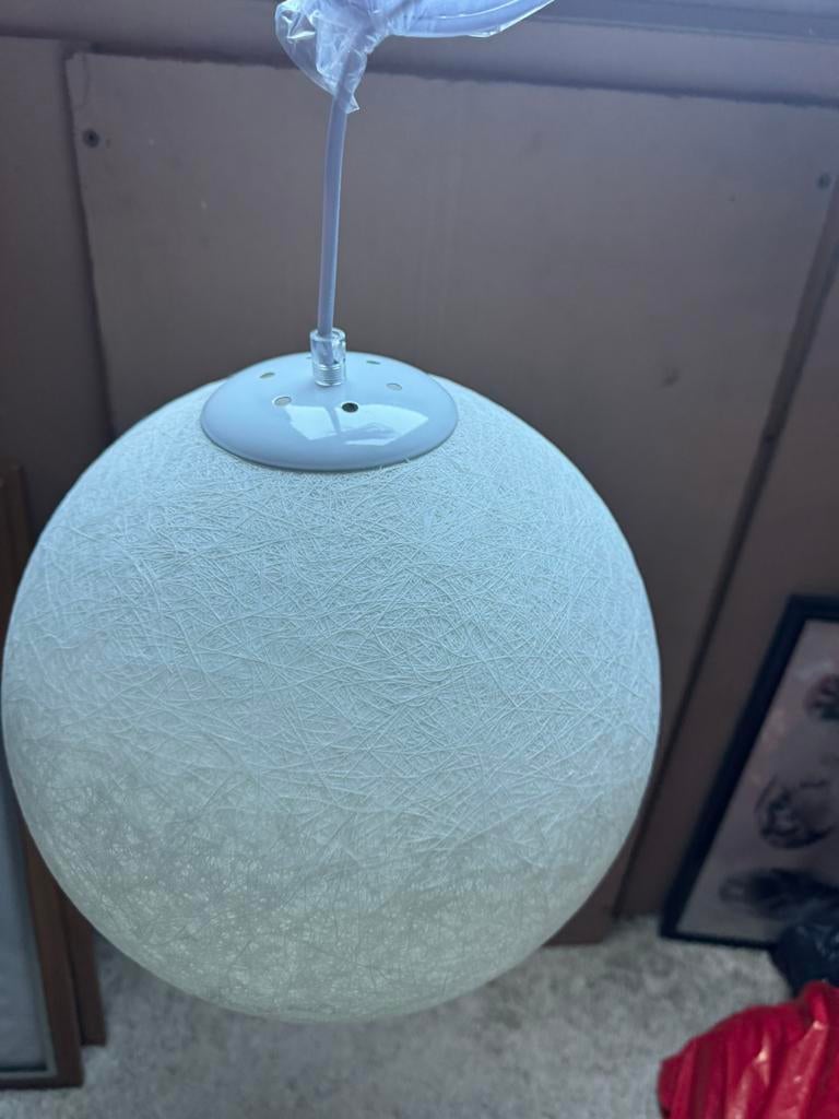 Hanglamp witte bol, Ophalen of Verzenden, Nieuw, Minder dan 100 cm