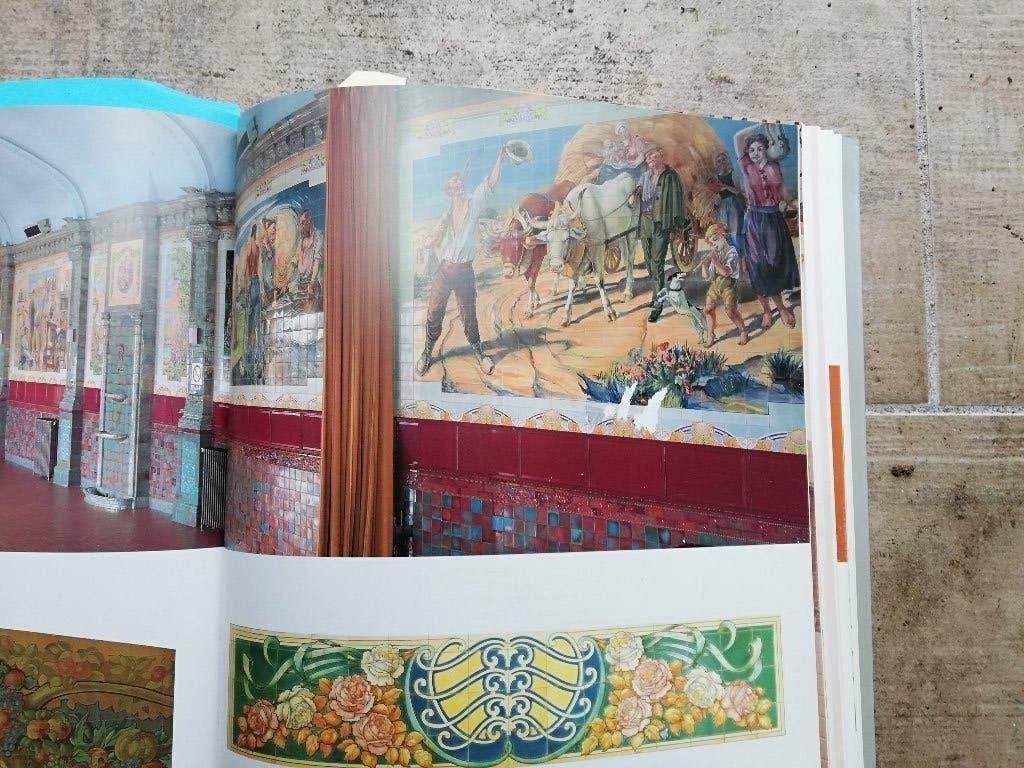Enorm art nouveau tegeltableau Maison Helman, 360x150cm, Ophalen