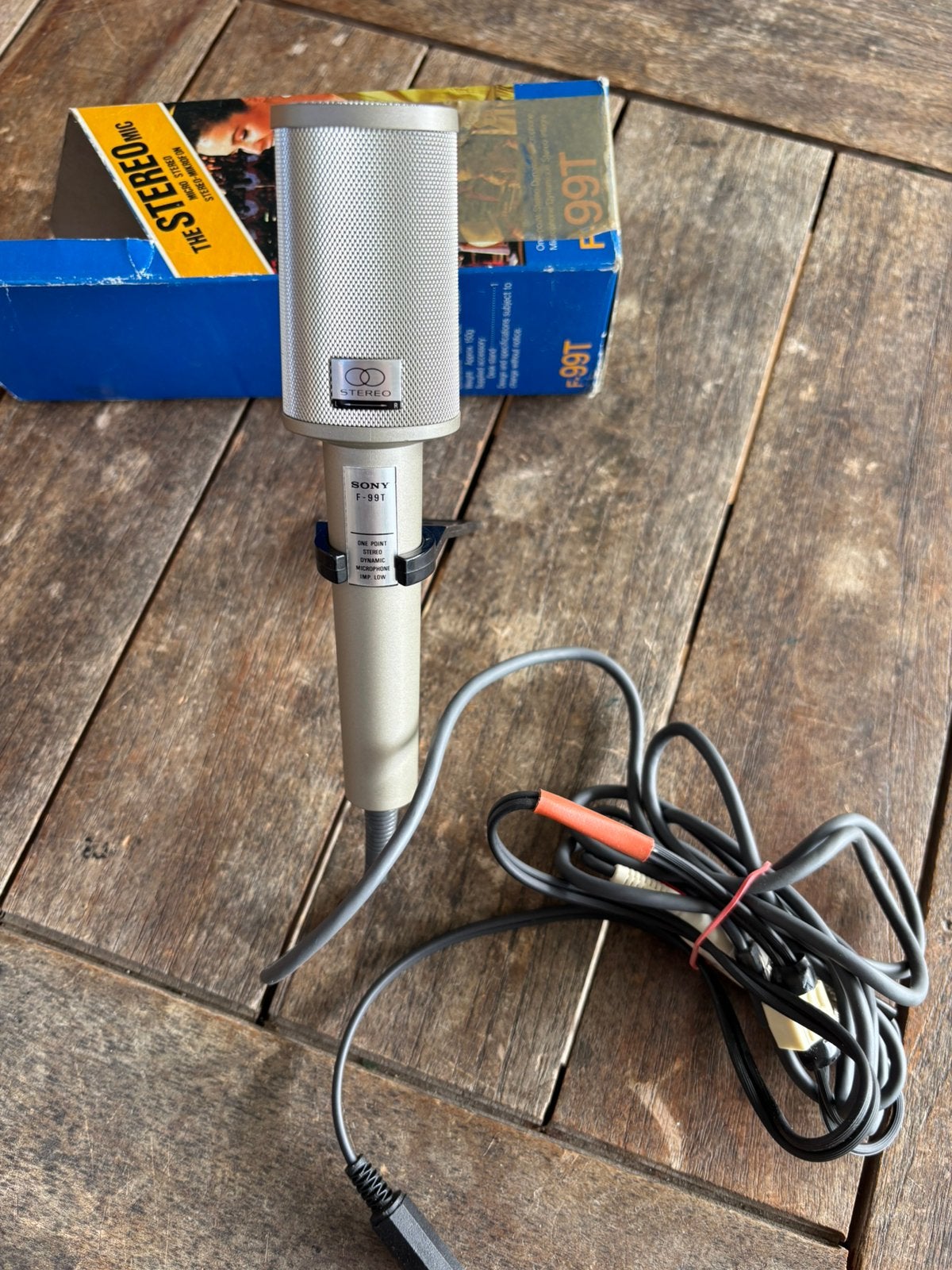 Sony F-99T microfoon stereo, Muziek en Instrumenten, Microfoons, Ophalen of Verzenden, Zo goed als nieuw