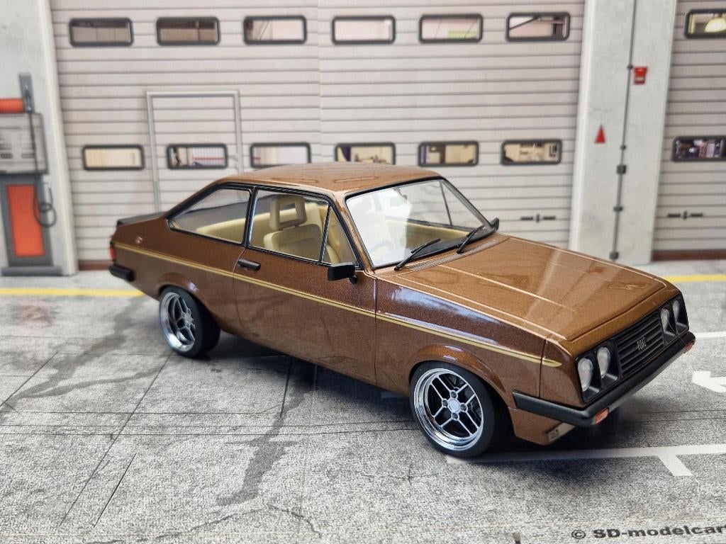 1:18 Ford Escort mk2 RS2000 - Custom Ronal RS velgen UNIEK!, Overige merken, MCG / SDmodelcartuning, Auto, .