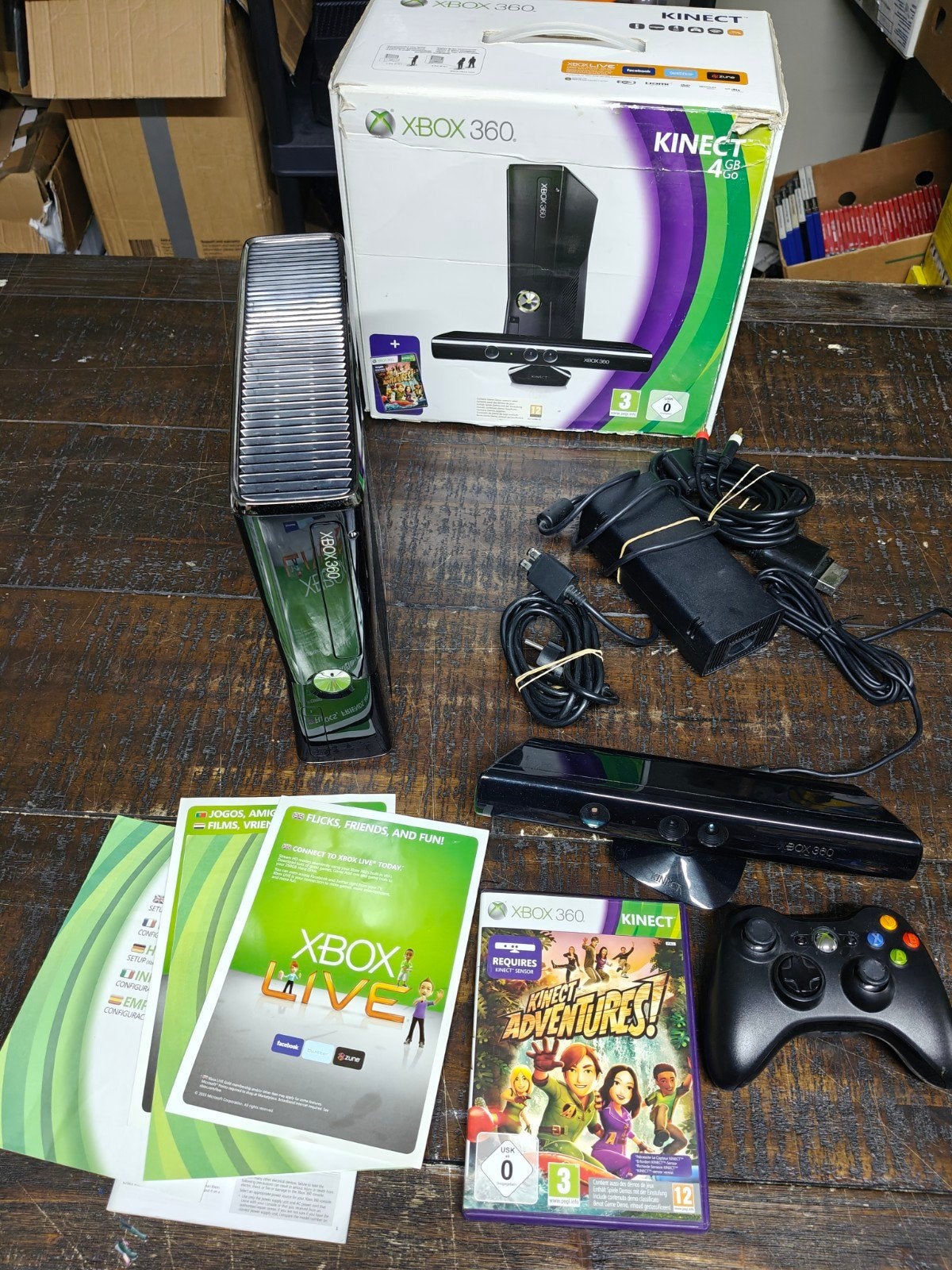3x Xbox 360 Console In Doos Elite en Slim, Spelcomputers en Games, Spelcomputers | Xbox 360, ., Ophalen of Verzenden, Zo goed als nieuw