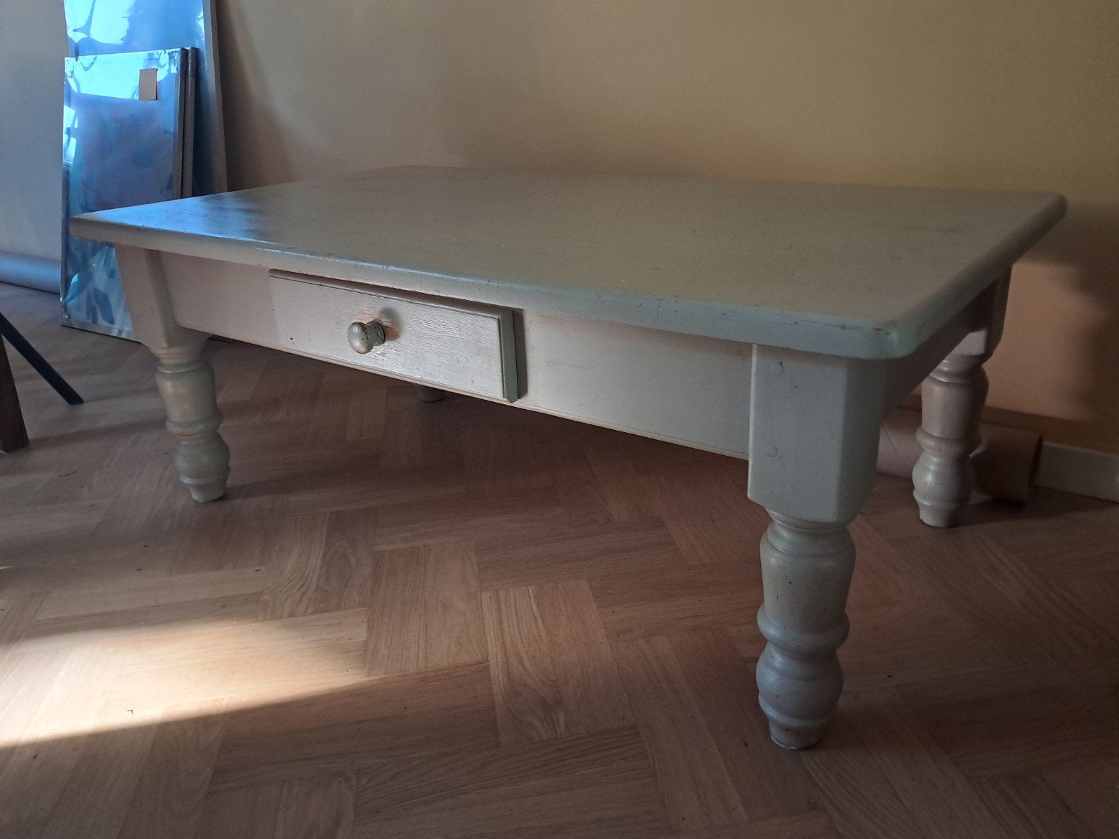 Massief houten salontafel, Huis en Inrichting, Tafels | Salontafels, Ophalen