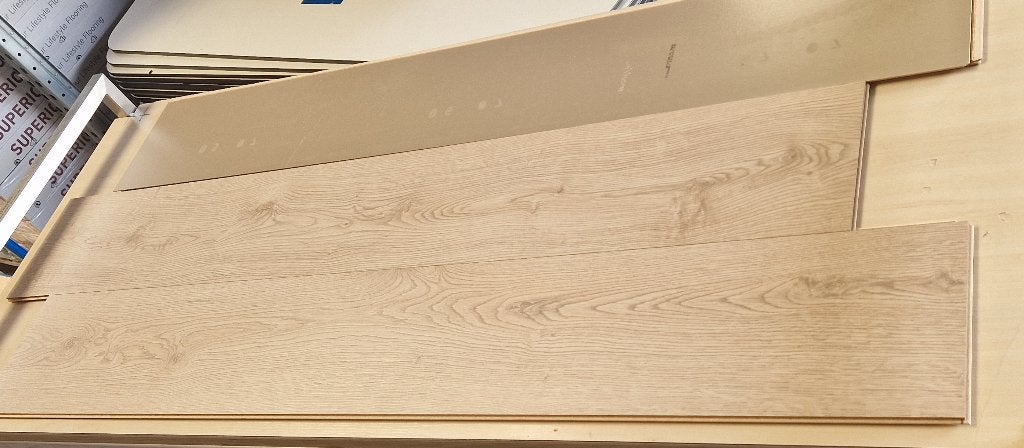 Circa 38 m2 laminaat Quick-Step CLM5802 Woestijn Greige Eik, Huis en Inrichting, Stoffering | Vloerbedekking, Gebruikt, Laminaat