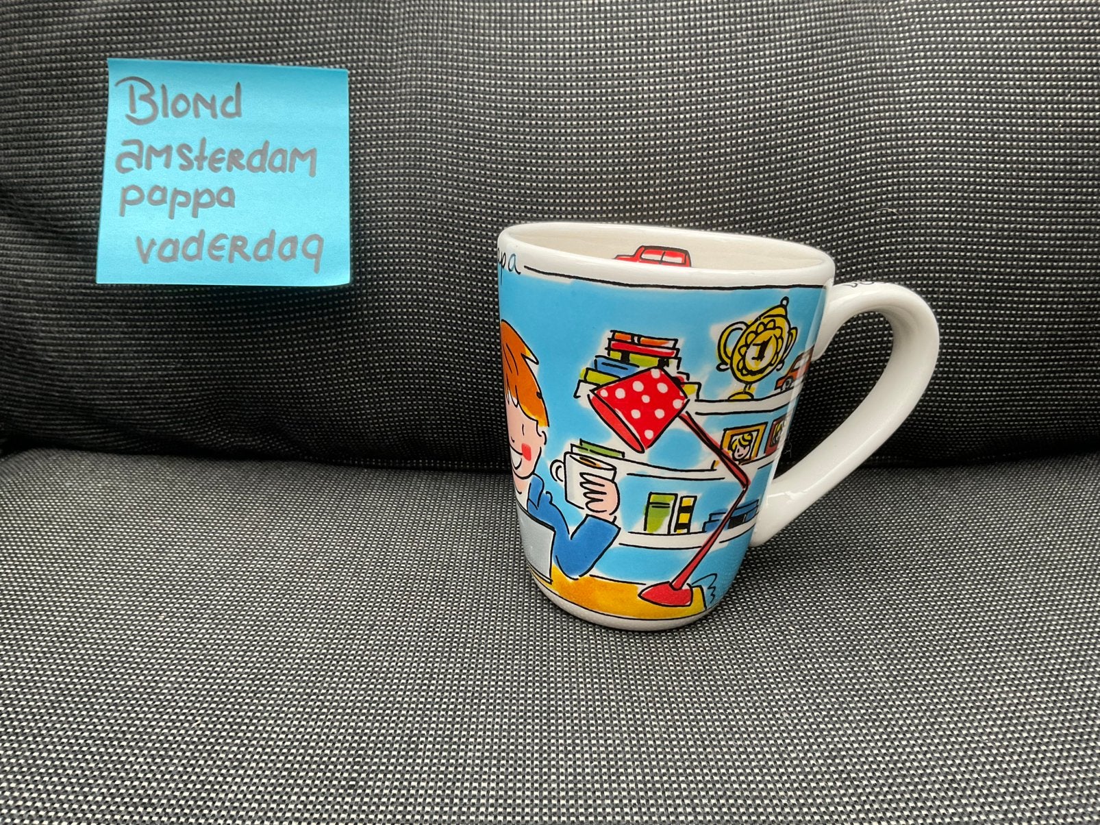 Nieuwe Blond Amsterdam PAPPA of VADERDAG beker of mok, Ophalen, Nieuw, Modern, Kop(pen) en/of Schotel(s)