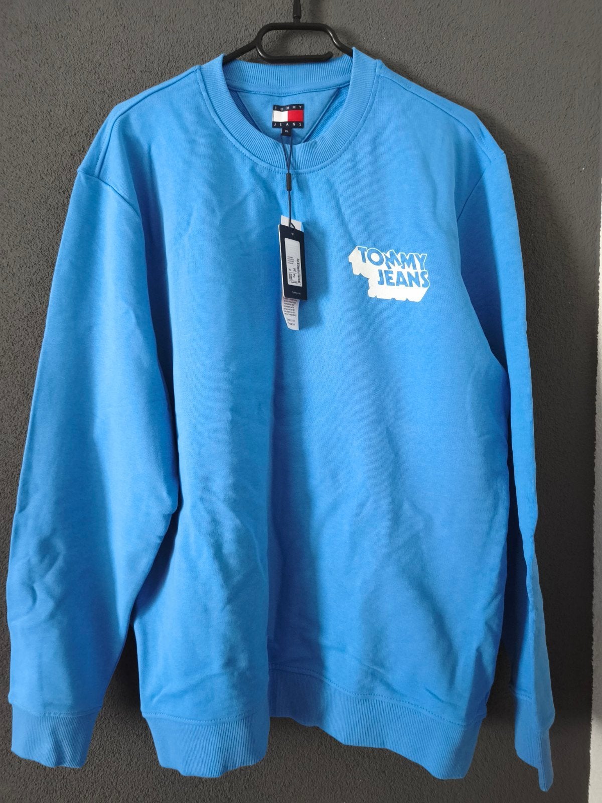 Nieuw Tommy Jeans sweatshirt blauw met kaartjes, Kleding | Heren, Truien en Vesten, Blauw, Nieuw, Overige maten, Ophalen of Verzenden