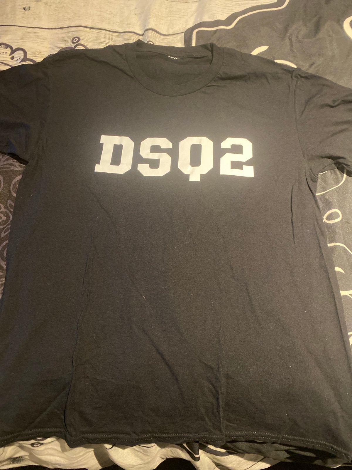Zwart DSQ2 shirt maat M/L, Ophalen of Verzenden, Gedragen, Maat 48/50 (M), Zwart