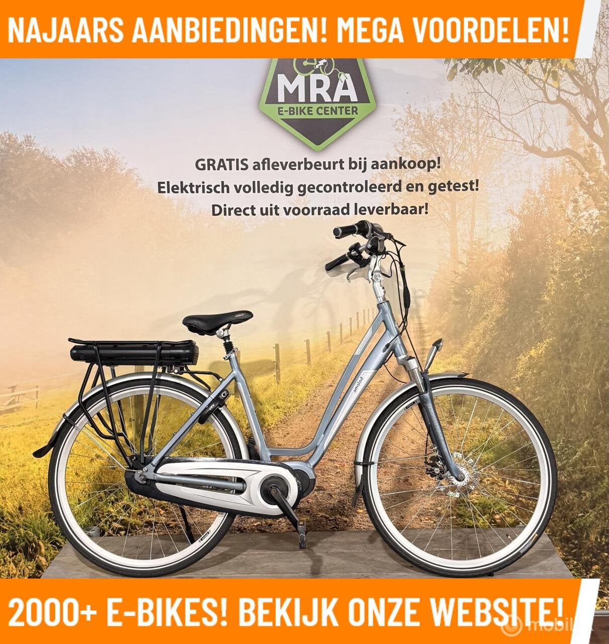 Amslod Aston Elektrische fiets met Bafang midden motor ebike, 55 tot 59 cm, Zo goed als nieuw, 50 km per accu of meer, Overige merken
