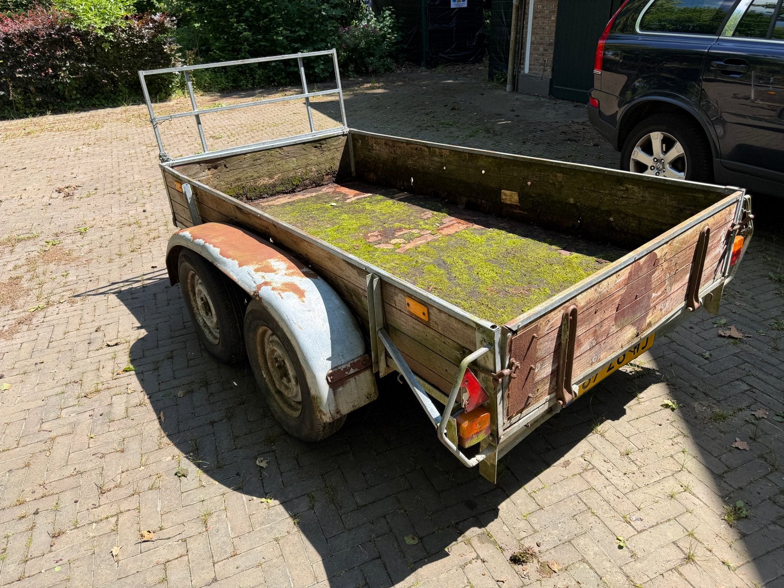 Dubbelasser aanhangwagen 130x250, 1540 kg laadvermogen, Ophalen of Verzenden, Gebruikt