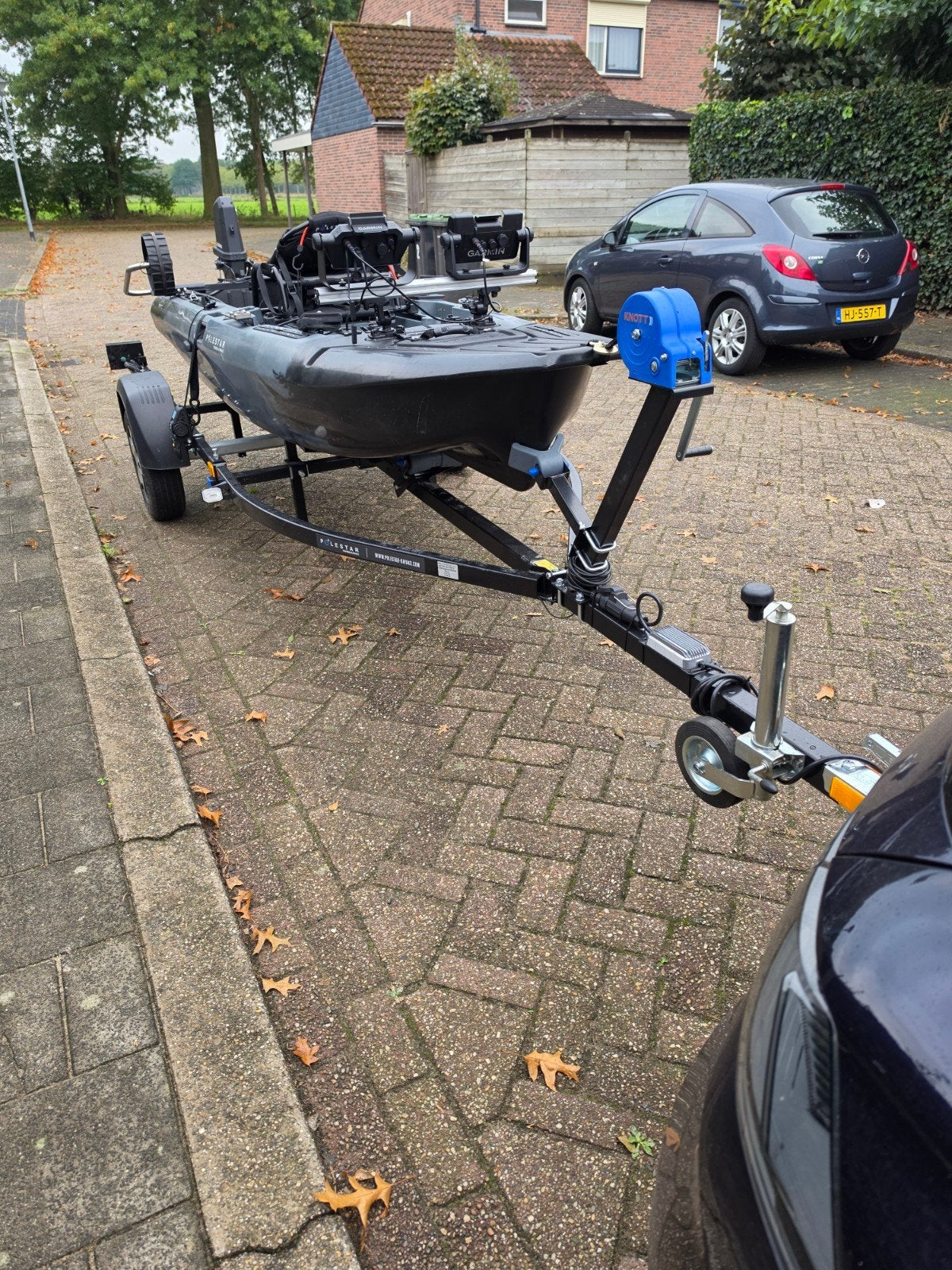 Polestar 12 viskajak compleet met Garmin Force, 24V 100Ah, Ophalen, Zo goed als nieuw, Motor en Techniek, Zeilboot of Motorboot