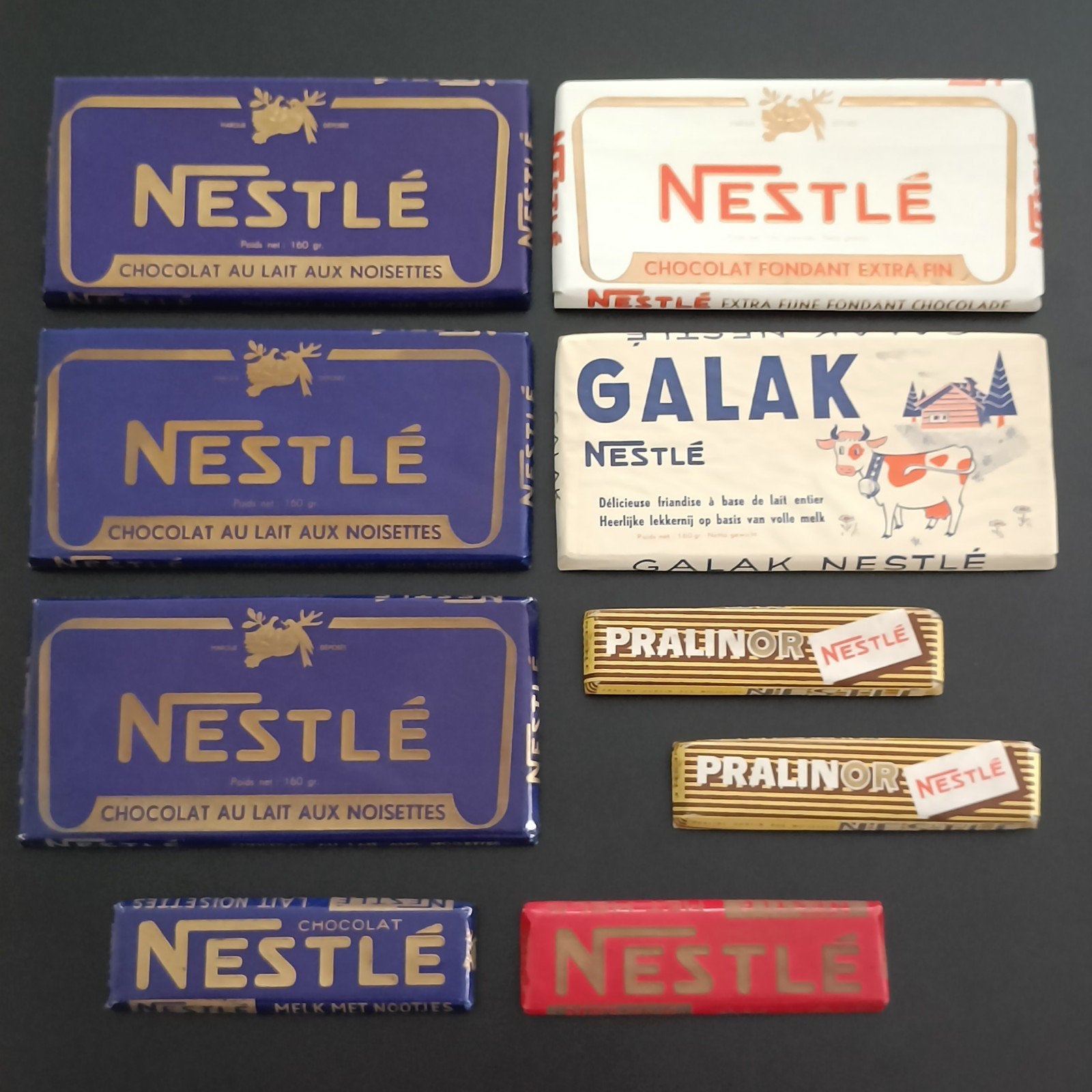 Vintage Nestlé Chocolade reclame verpakkingen - Dummy's., Verzamelen, Ophalen of Verzenden, Zo goed als nieuw, Verpakking