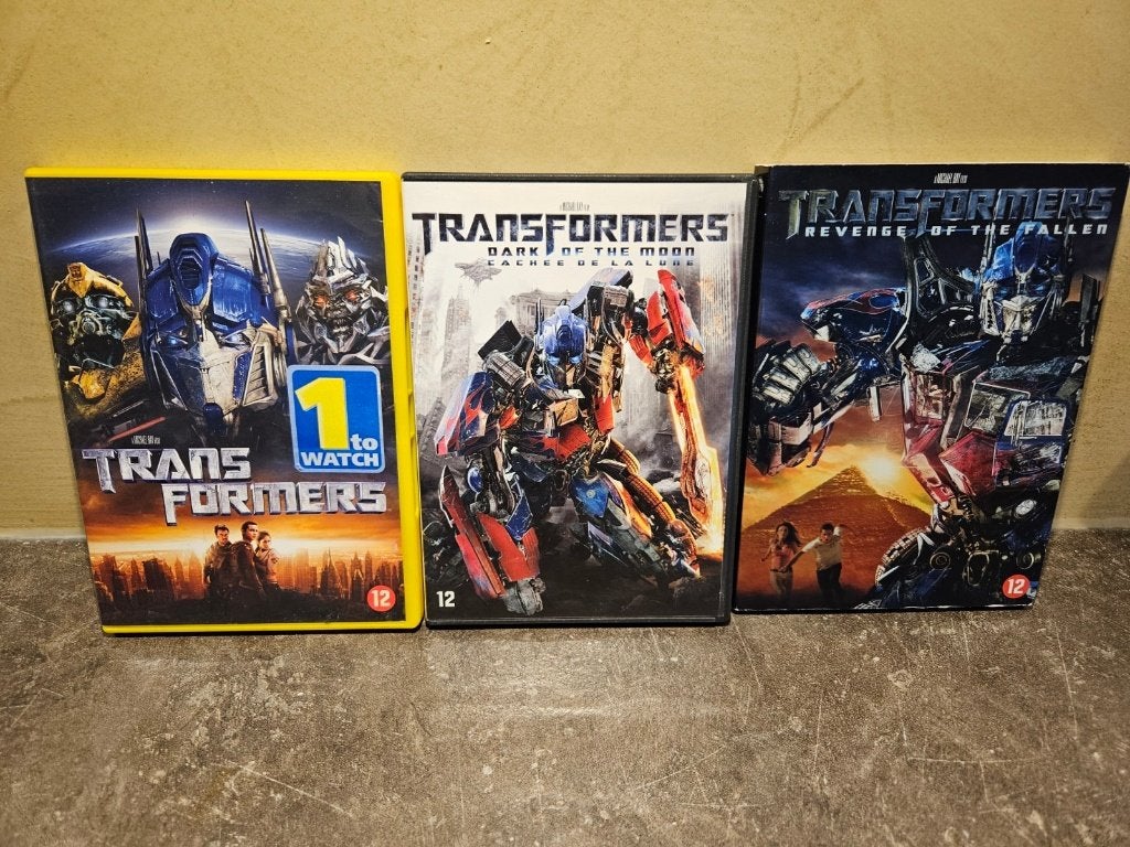 Transformers deel 1, 2en 3, Cd's en Dvd's, Alle leeftijden, Ophalen of Verzenden, Zo goed als nieuw