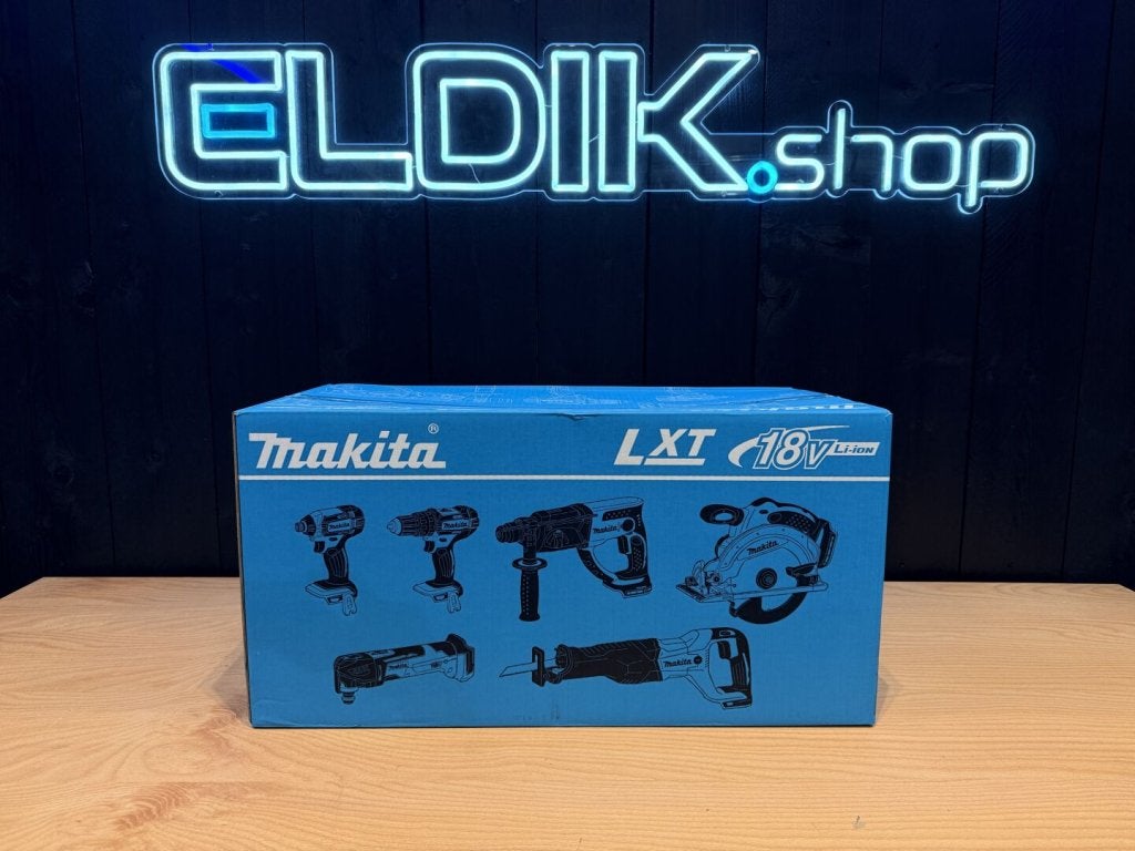 Makita DLX6038T 18V combiset - 6 machines + 3 accu’s + lader, Niet ingevuld, Niet ingevuld, Niet ingevuld