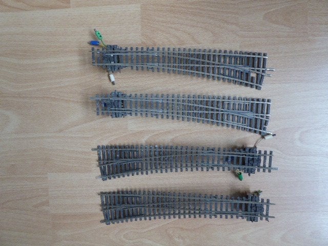 PECO wissels met aandrijving, Overige merken, Gebruikt, Gelijkstroom, Rails