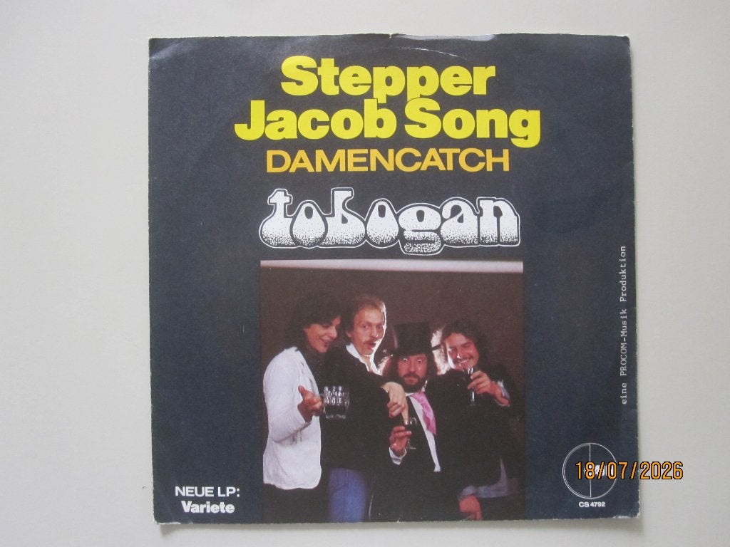 TOBOGAN -  stepper jacob song - vinyl 7", Gebruikt, 7 inch, Ophalen of Verzenden, Rock en Metal
