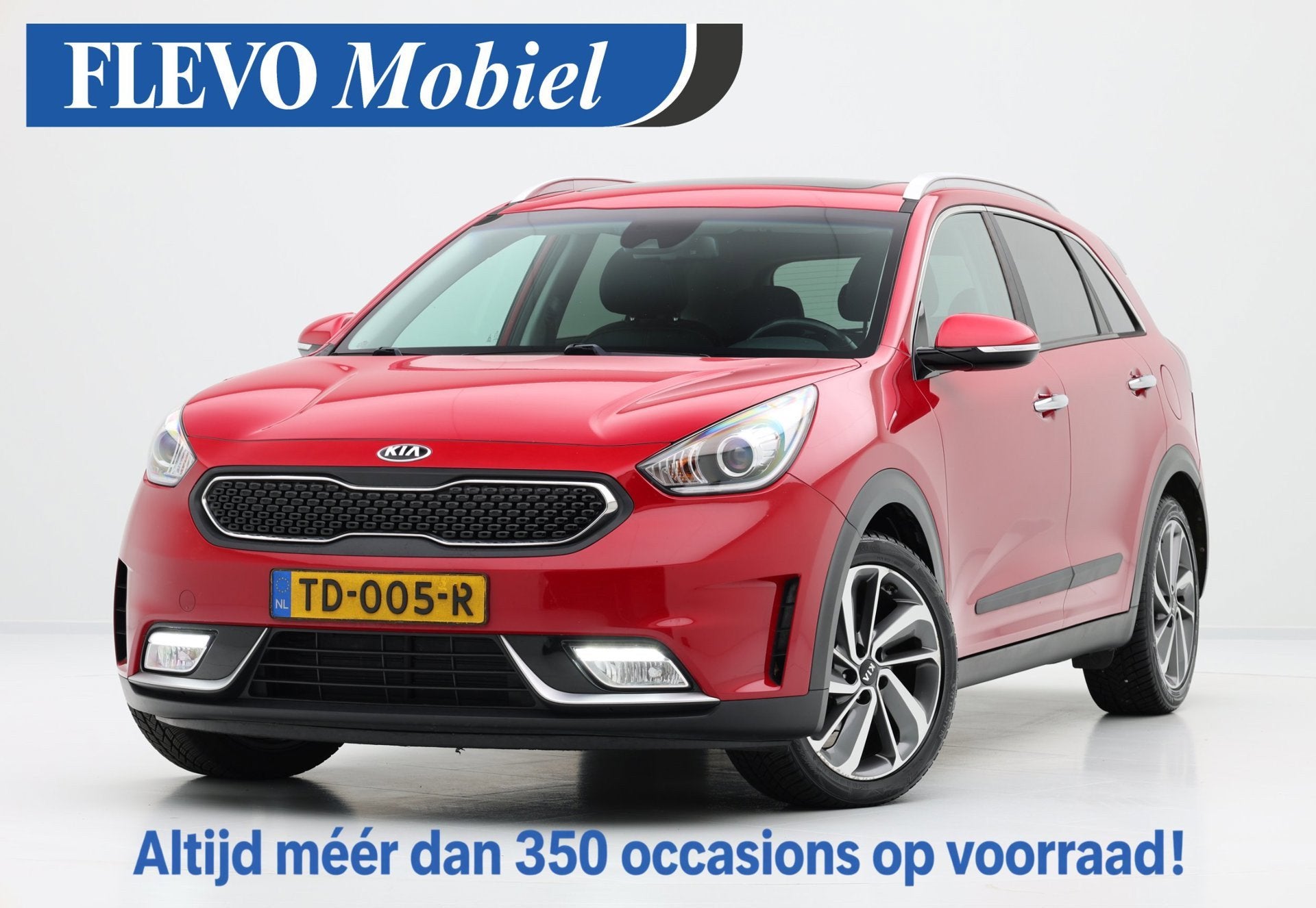Kia Niro 1.6 GDi Hybrid Design Edition Aut. Pano|CarPlay|Cam, Dealer onderhouden, Gebruikt, Euro 6, Leder en Stof