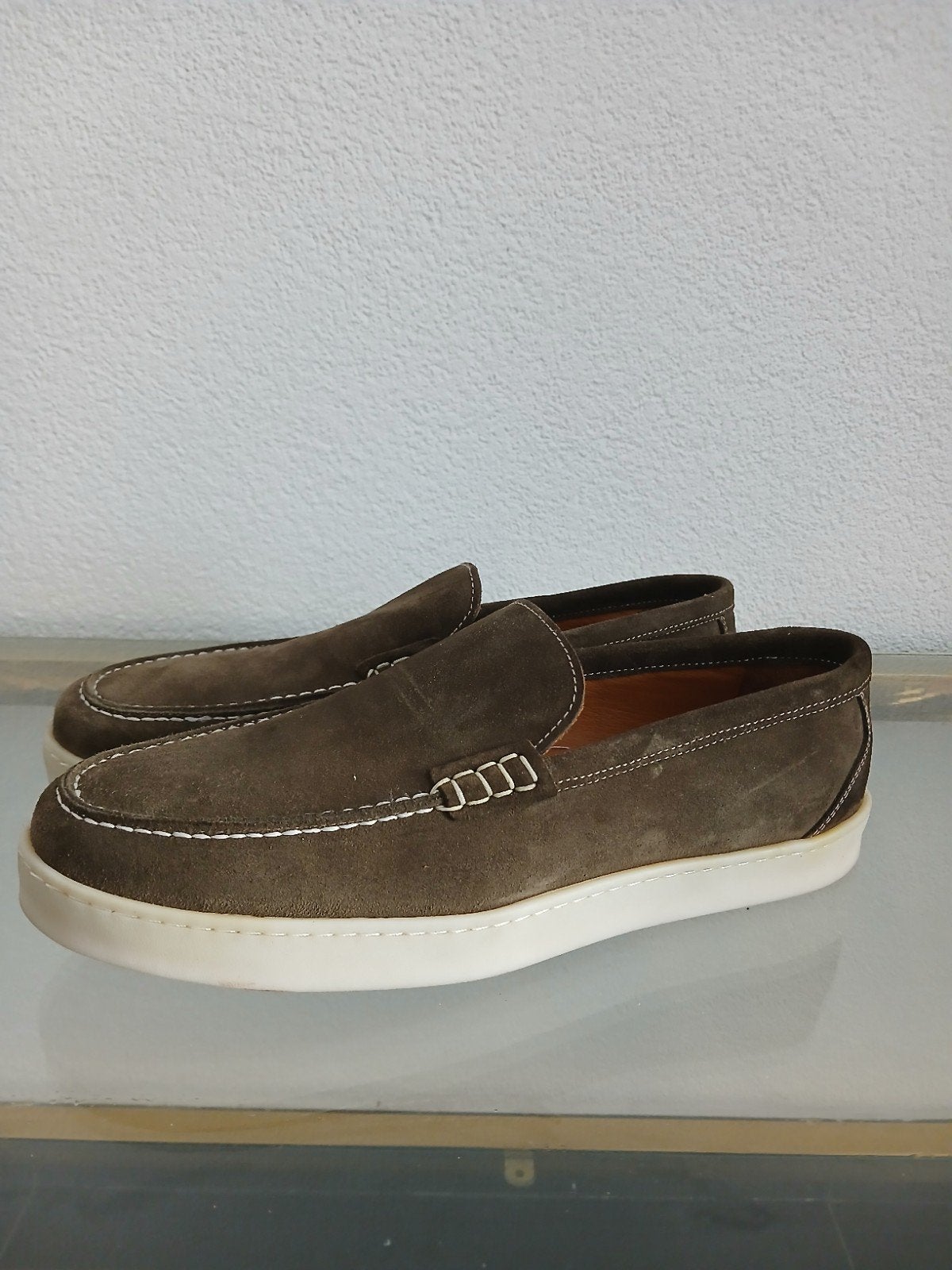 Donkergroene instappers, maat 43, nooit gedragen, Ophalen of Verzenden, Nieuw, Overige kleuren, Loafers