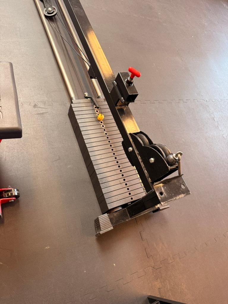 Pully 125kg voor squatrack, Sport en Fitness, Fitnessmaterialen, Ophalen of Verzenden, Zo goed als nieuw, Overige typen