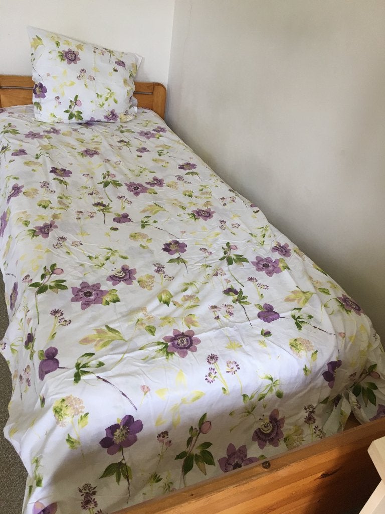 Dekbedhoes Ten Cate gebloemd 125 cm x 230 cm, Eenpersoons, Meerkleurig, Katoen, Ophalen of Verzenden