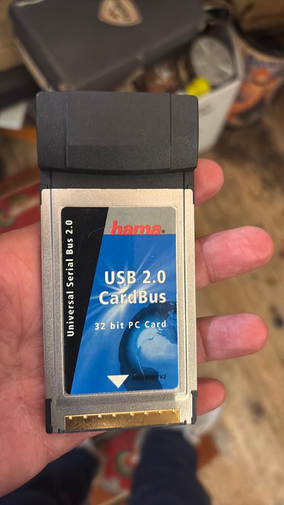 Hama USB 2.0 CardBus 32-bit PC Card, Computers en Software, Ophalen of Verzenden, Gebruikt