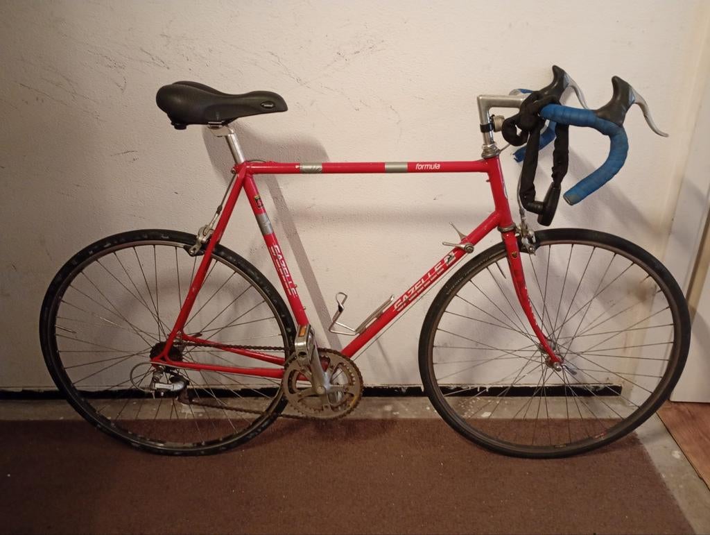 Race fiets Gazelle Formula heren od dames originel Italy, Fietsen en Brommers, Titanium, 28 inch, Gebruikt, 10 tot 15 versnellingen