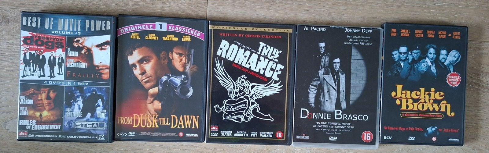 Quentin Tarantino DVD Collectie: o.a.Reservoir Dogs, Maffia en Misdaad, Vanaf 16 jaar, Nederlands, Ophalen of Verzenden