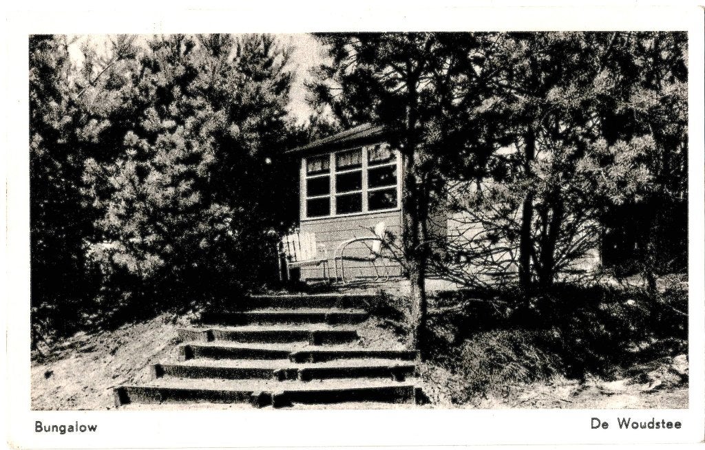 Harderwijk (gld) Hierden,bungalow de woudstee, gelopen 1957, Verzenden, 1940 tot 1960, Gelopen, Gelderland