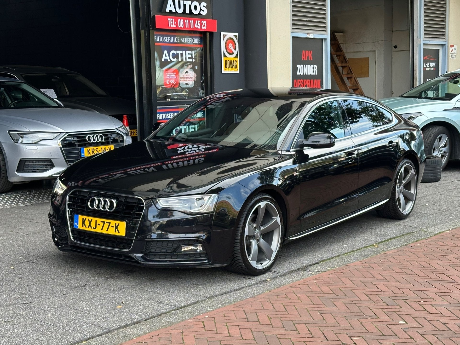 Audi A5 Sportback 2.0 TDI Sport Edition Automaat Leer Navi, Auto's, Gebruikt, Euro 6, 4 stoelen, Zwart