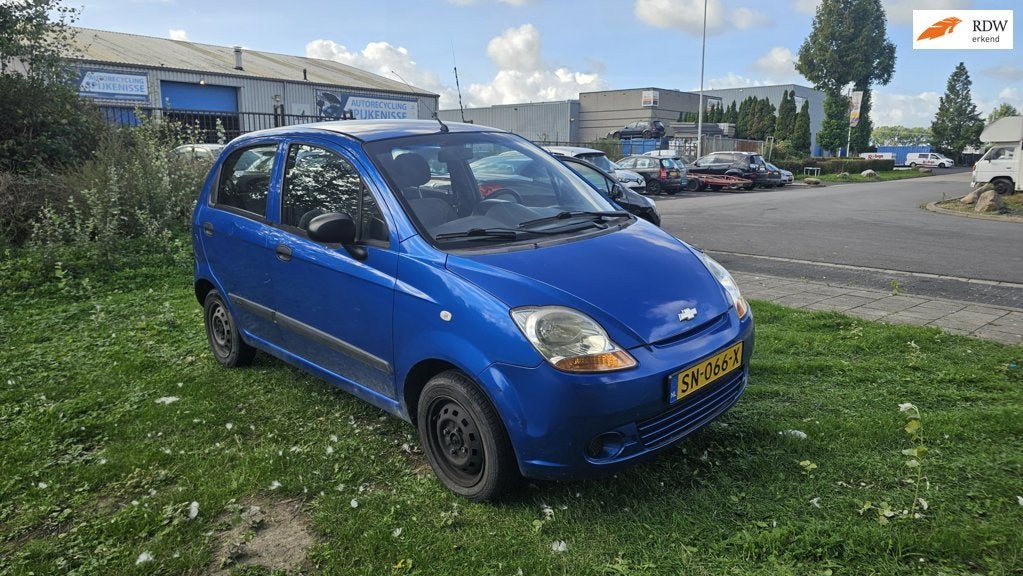 Chevrolet Matiz 0.8 Pure, Voorwielaandrijving, Gebruikt, ABS, Blauw