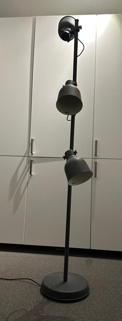 HEKTAR Ikea lamp 3 spots dark grey, Ophalen, Zo goed als nieuw, 150 tot 200 cm