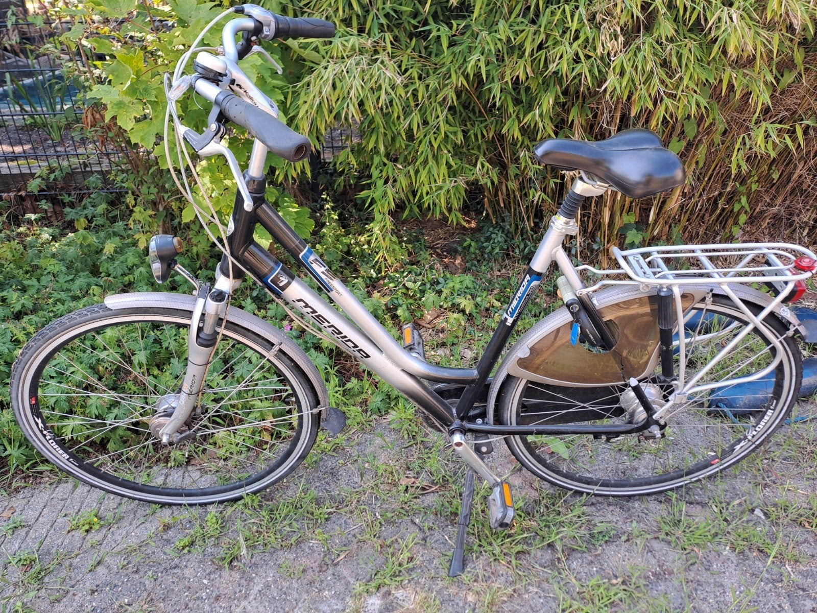 Merida Aluminium 7005 Damesfiets - Lage Instap, Fietsen en Brommers, Fietsen | Dames | Damesfietsen, Gebruikt, Velgrem, Versnellingen