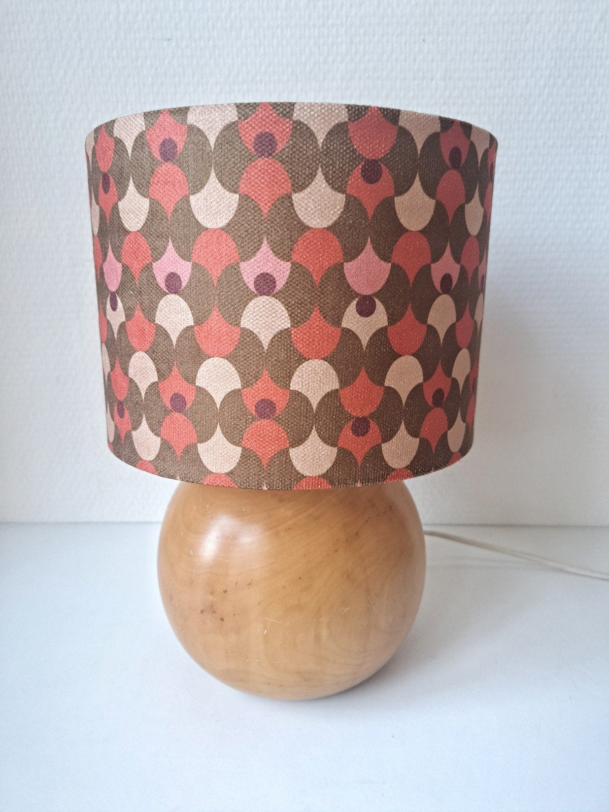 IKEA vintage tafellamp met nieuwe kap., Gebruikt, Vintage, Met kap, IKEA